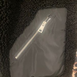 Levi’s black Sherpa bomber jacket